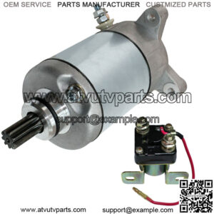Starter & Relay Solenoid for Polaris Scrambler 500 1997 1998 1999 2000 2001 2002