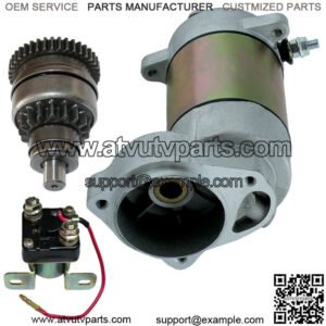 Starter Drive & Relay Solenoid for Polaris Xplorer 400 4X4 1996-1999 2000-2002