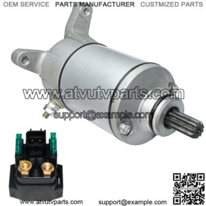 Starter & Relay Solenoid for Suzuki LTZ250 LT-Z250 Quadsport 2004-2009 Atv