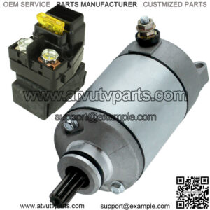 Starter & Relay Solenoid for Suzuki LT-Z400 LT-Z400F Quadsport Z400 2003-2008