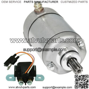 Starter With Relay Solenoid for Polaris Predator 500 2003 2004 2005 2006