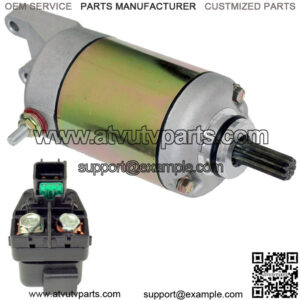Starter & Relay Solenoid for Suzuki LT-A500X LTA500X Kingquad 500 Axi 2009-2020