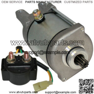 Starter & Relay Solenoid for Arctic Cat 250 Utility 2X4 2006 2007 2008 2009