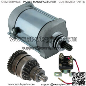Starter Drive & Relay Solenoid for Polaris Sportsman 600 2003 2004 Atv New
