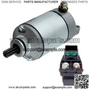 Starter And Relay Solenoid for Suzuki LT-Z400 LT-Z400F Quadsport Z400 2003-2008