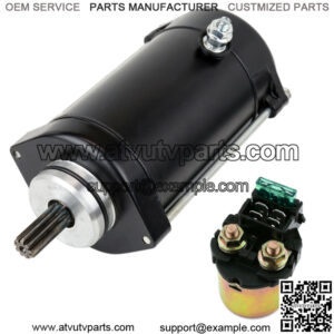 Starter And Relay Solenoid for Kawasaki Vulcan 88 VN1500 A B Se 1987 1988-1995
