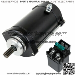 Starter And Relay Solenoid for Kawasaki Vulcan 1600 VN1600 2003-2008
