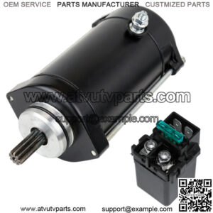 Starter And Relay Solenoid for Kawasaki Vulcan 1500 VN1500 1996-2008