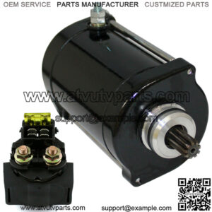Starter & Relay Solenoid for Kawasaki 650Cc KLX650 1993 1994 1995 1996