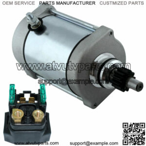 Starter & Relay Solenoid for Yamaha Raptor 660 YFM660 2001 02 03 2004 2005 ATV