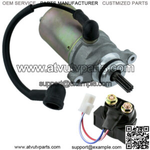Starter & Relay Solenoid for Yamaha Badger 80 YFM80 1985-1988 1992-2001 Atv New