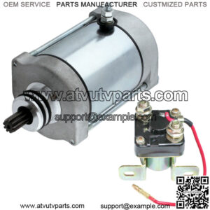 Starter & Relay Solenoid for Polaris Sportsman 600 2003 2004 2005 Atv New