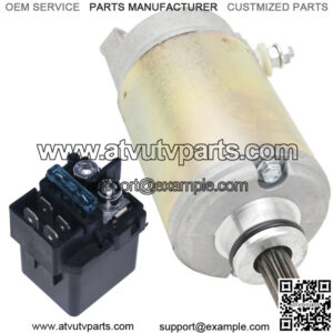 Starter And Relay Solenoid for Kawasaki Ninja ZX-9R ZX9R ZX900F ZX900 F 98-2003