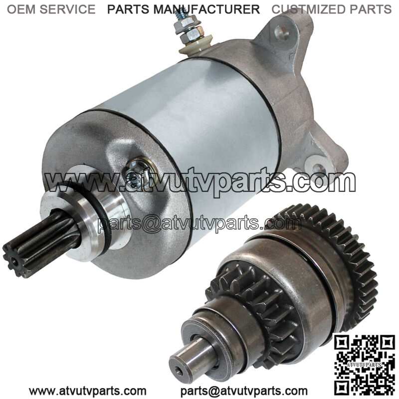 Starter & Drive for Polaris Ranger 2X4 4X4 6X6 1998 1999 2000 2001 2002-2014 New