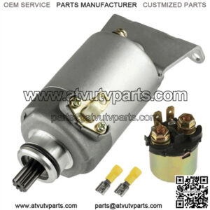Starter and Relay Solenoid fits Kawasaki Bayou 185 KLF185A 1985 1986 1987 1988