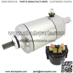 21163-1321 Starter & Relay for KAWASAKI Teryx 750 KRF750 2008-2010 SMU0280 18719 (For: More than one vehicle)