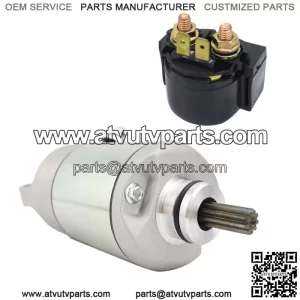 Teryx 750 Starter Motor with Relay for Kawasaki 4x4 KRF750 2008-2013 18719 (For: More than one vehicle)