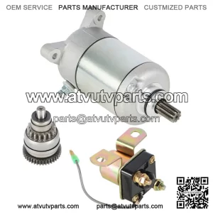 Fit For Polaris Sportsman 500 NEW Starter Drive & Relay Solenoid 1996-2002