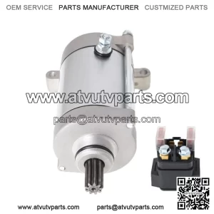 Starter & Relay Solenoid for Yamaha Rhino 660 YXR660 2004 2005 2006