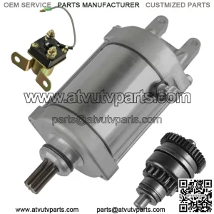 Starter & Drive for Polaris Xpedition 425 425Cc Engine 2000-2002 Relay Solenoid (For: Polaris)