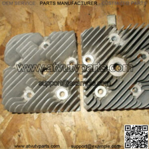 2 Vintage CCW Snowmobile Engine Cylinder Heads