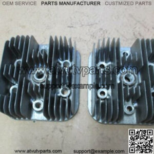 Vintage 72 Custom 400 Snowmobile Cylinder Heads Mustang Charger