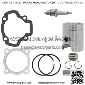 Gasket Piston Rings Spark Plug Kit for Yamaha Yamahopper QT50