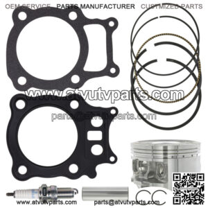 Piston Gasket Spark Plug Top End Kit for Honda Rancher TRX350