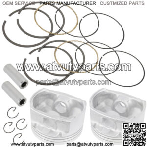 2 Cast Aluminium Cylinder Piston Kit For Polaris RZR 800 EFI 2011 2012 2013 2014