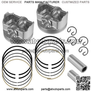 2 Front Rear Cylinder Piston Ring for Kawasaki Brute Force 750 KVF750 4X4i 05-11