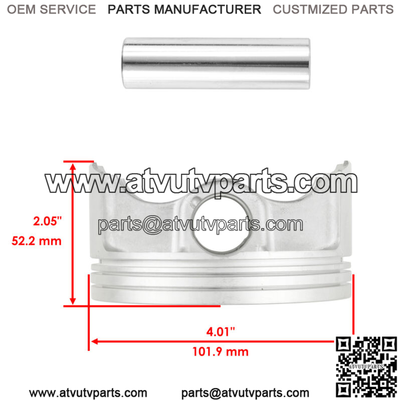 Cylinder Piston Ring for Yamaha Viking 700 YXM700 2014 2015 - 2021 Standard Bore - Image 2