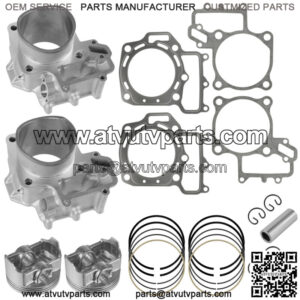 Front Rear Cylinder Piston Ring fits Kawasaki Brute Force 750 KVF750 05-11 85mm