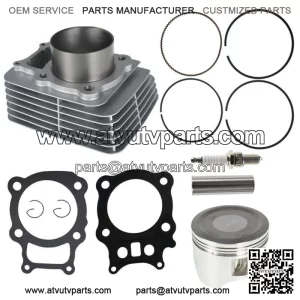 Cylinder Piston Gasket Top End Rebuild Kit for Honda Rancher TRX350 2000-2006
