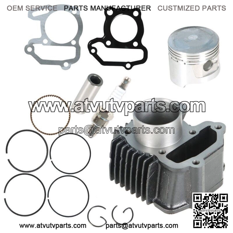 Engine Piston Cylinder Top End Kit for Yamaha Badger 80 1985-2001 80cc