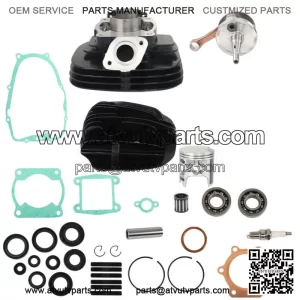 For 1988-2006 Yamaha Blaster 200 YFS Engine Rebuild Kit Crankshaft Cylinder Kit