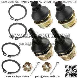 4 Upper and Lower Ball Joints for Kawasaki Bayou 300 KLF300 KLF300-C 1989-2005
