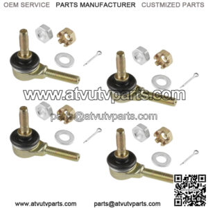 2 Sets of Tie Rod End Kit for Suzuki LT250 LT250R LT-250R Quadracer 250 1985-92