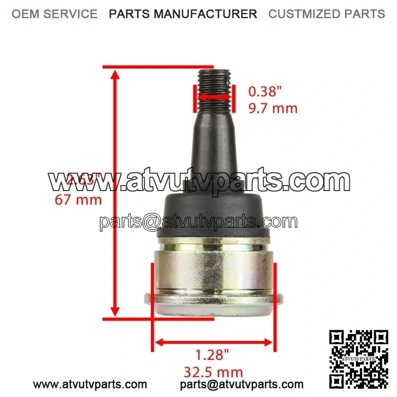 for Yamaha YFZ450X 10-11/ YFZ450 2004-13 Upper and Lower A-Arm Ball Joints 4 Pcs - Image 2