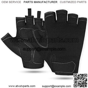 Cycling Gloves for Men & Women's Mountain Bike Gloves Half Finger Gel Pad Shock-Absorbing Anti-Slip Bicycle Gloves Breathable Road Mountain Riding Gloves for Boys & Girls Short Sports Gloves