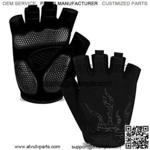 Mens Cycling Gloves,Half Finger Glove MTB DH Road Bicycle Gloves Gel Pad Shock-Absorbing Anti-Slip Breathable Motorcycle Mountain Bike Gloves Unisex Women