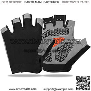 Cycling Gloves,Half Finger Glove,[Non-Slip] Lightweight Breathable Bicycle Gloves Men Mountain Bike Gloves Shock Absorbing Padded Short Sports Gloves Accessories for Men/Women