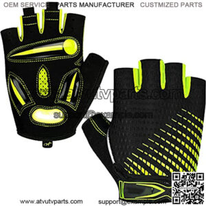 Cycling Gloves,Half Finger Mountain Bike Gloves 5MM SBR+Liquid Gel Padded Anti-Slip Shock-Absorbing Touchscreen MTB Gloves Bicycle Gloves for Men Women