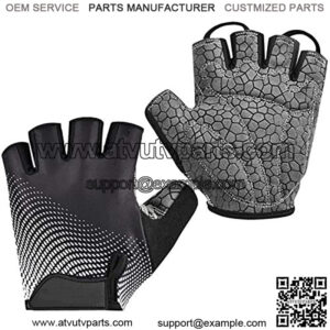 Bike Gloves Mountain Bicycle Gloves Cycling Gloves with SBR Pad Anti-Slip Shock-Absorbing, Breathable Light Weight Nice Fit Half Finger Sports Gloves for Men Women