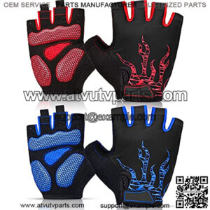 2 Pairs Mens Cycling Gloves Mountain Bike Gloves Half Finger Breathable Motorcycle Road Bicycle Gloves Shock-Absorbing Non-Slip Sports Gloves for Men Women Unisex