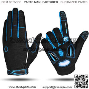 Cycling Gloves Full Finger Winter Bike Gloves 5MM SBR+Liquid Gel Padded Anti-Slip Shock-Absorbing Touchscreen Gloves Bicycle Gloves for Men Women