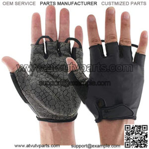 Men Women Cycling Gloves with Shock-Absorbing Gel Pad Breathable Half Finger Mountain Bicycle Bike Road Racing Gloves