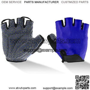 Half Finger Gloves Men Women Sunscreen Gloves Breathable Cycling Gloves with Shock-Absorbing Silica Gel Pad for Outdoor Exercise for Cycling Racing Skate Roller Skateboard