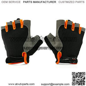 Mens Cycling Gloves, Fingerless Mountain Bike Gloves for Men, Breathable MTB bicycle gloves, Gel Padded Road gloves, Anti-slip Road Motorcycle Gloves for Men/Women, Half Finger Guantes