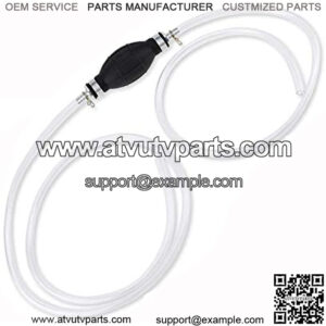 1 Piece Gas Siphon Pump Portable Hand Fuel Pump Gasoline Siphone Hose Transfer Siphon Pump for Gasoline Oil Water Fuel Fuel Transfer Pump with 2 Durable PVC Hoses for Lawn Mower Fish Tank