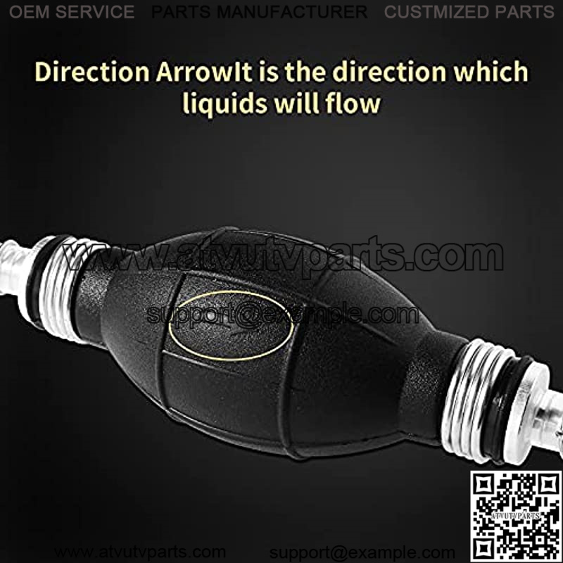 Brandon-super Gasoline Siphon Hose, Gas Oil Water Fuel Transfer Siphon PumpManual fuel pump, Fuel Transfer Pump with 2 Eco-Friendly Hose - Image 3